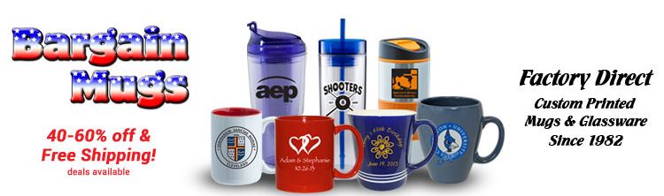 BargainMugs.com - A Place to Get Customized Glassware and Bottles at a Discount